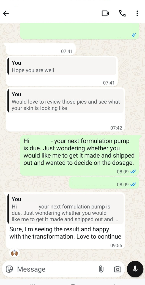 Testimonial screenshot