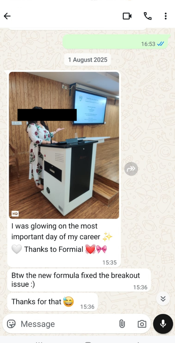 Testimonial screenshot