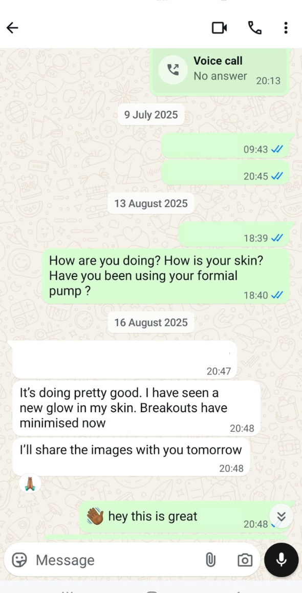 Testimonial screenshot