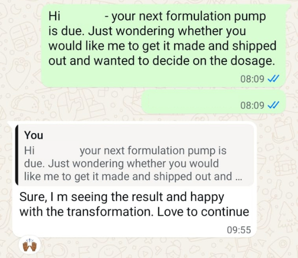 Testimonial screenshot