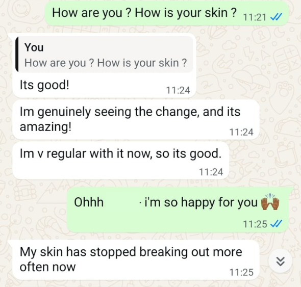 Testimonial screenshot